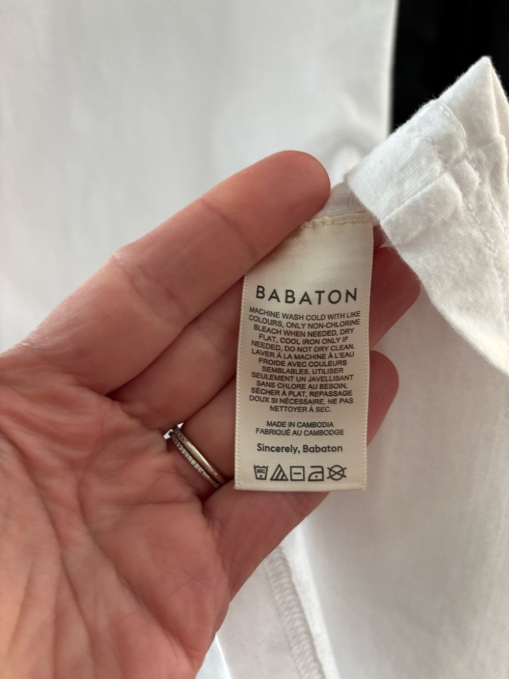 Aritizia Babaton Solid White Tee Shirt Dress - Picture 8 of 8